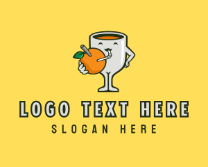 Juice - Orange Juice Drink logo design