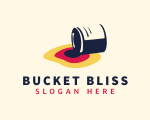 Paint Bucket Spill logo design