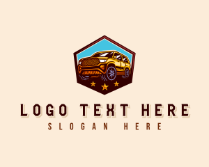 SUV Auto Transportation Logo