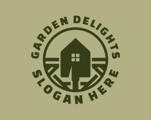 House Shovel Gardening logo design