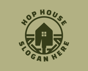 House Shovel Gardening logo design