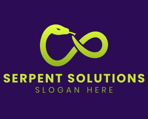 Gradient Infinity Snake logo