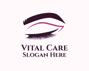 Beauty Lashes Makeup Artist Logo