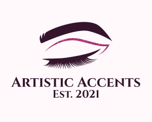 Beauty Lashes Makeup Artist logo design