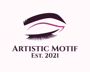 Beauty Lashes Makeup Artist logo design