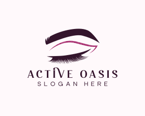 Beauty Lashes Makeup Artist logo design