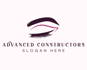 Beauty Lashes Makeup Artist logo design