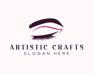 Beauty Lashes Makeup Artist logo design