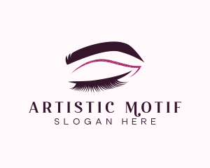 Beauty Lashes Makeup Artist logo design