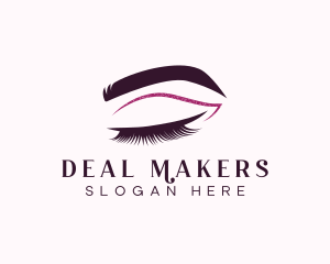 Beauty Lashes Makeup Artist logo design