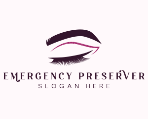 Beauty Lashes Makeup Artist logo design