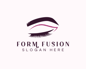 Beauty Lashes Makeup Artist logo design