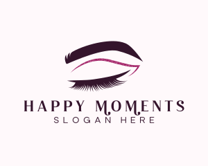 Beauty Lashes Makeup Artist logo design