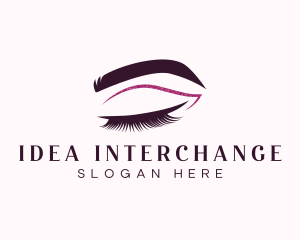 Beauty Lashes Makeup Artist logo design