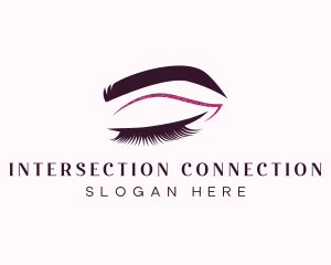 Beauty Lashes Makeup Artist logo design