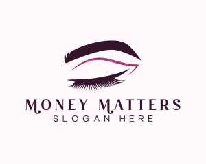 Beauty Lashes Makeup Artist logo design