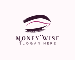 Beauty Lashes Makeup Artist logo design