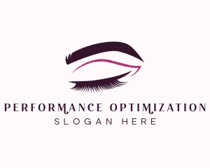 Beauty Lashes Makeup Artist logo design