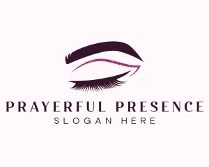 Beauty Lashes Makeup Artist logo design