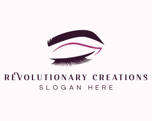 Beauty Lashes Makeup Artist logo design