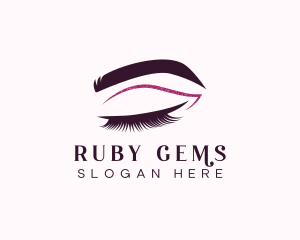 Beauty Lashes Makeup Artist logo design