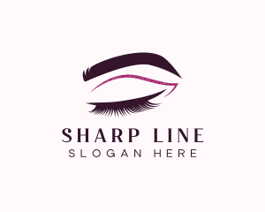 Beauty Lashes Makeup Artist logo design