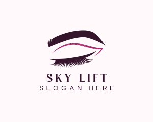 Beauty Lashes Makeup Artist logo design