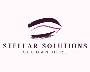 Beauty Lashes Makeup Artist logo design