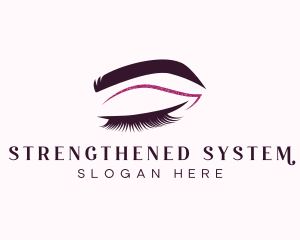 Beauty Lashes Makeup Artist logo design