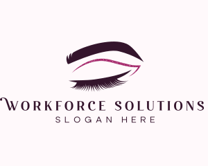 Beauty Lashes Makeup Artist logo design