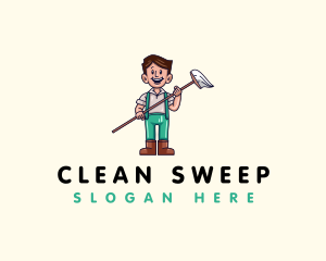Janitor Cleaning Mop logo