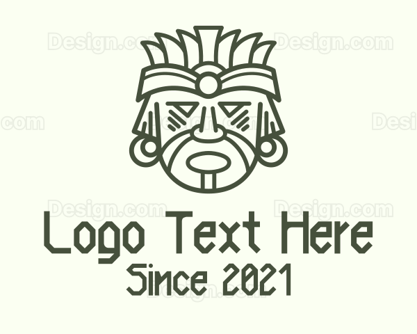 Mayan War Chief Logo