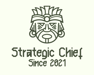 Mayan War Chief logo design