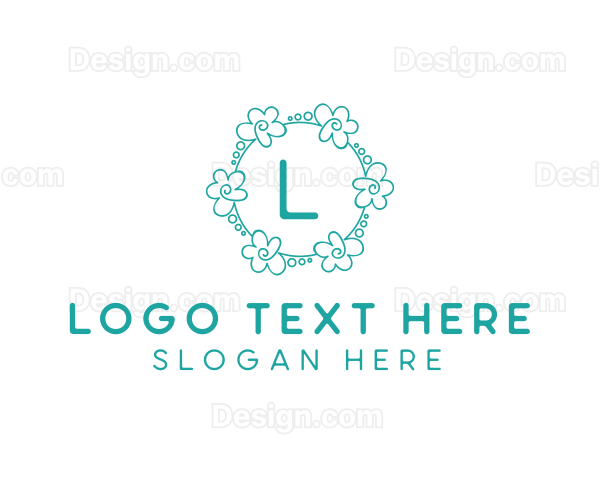 Flower Garland Wedding Planner Logo