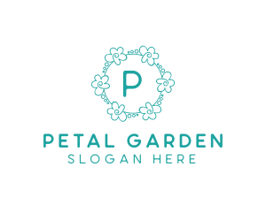 Flower Garland Wedding Planner logo design