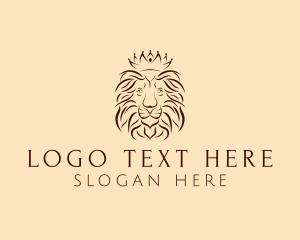 Lion Regal Crown logo