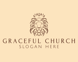 Lion Regal Crown Logo