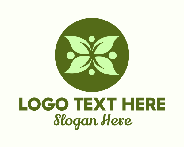 Leaf logo example 3