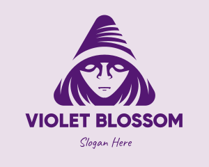 Violet Triangular Wizard logo design