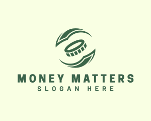 Money Spiral Cash Coin   logo design