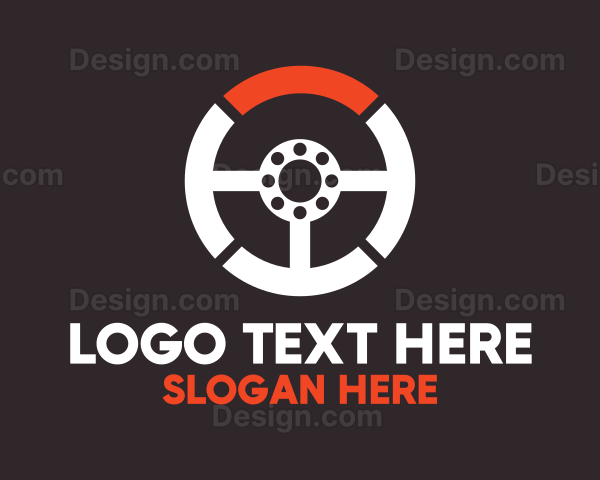 Steering Wheel Automotive Services Logo