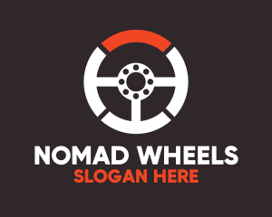 Steering Wheel Automotive Services logo design