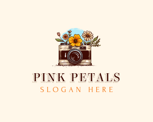 Flower Camera Photography logo design