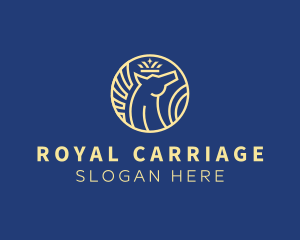 Royal Horse Crown logo design