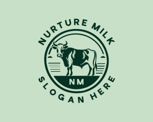 Farm Agriculture Cow logo design