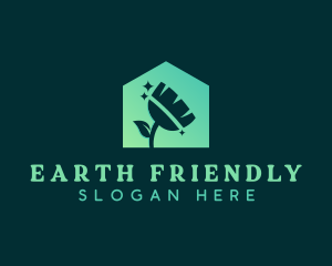 Eco Friendly House Broom logo