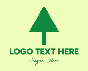 Green Simple Tree Logo