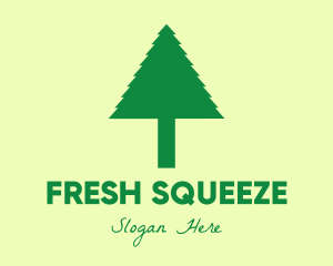 Green Simple Tree logo design