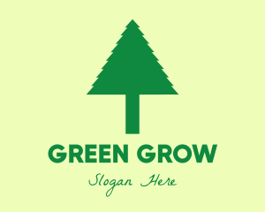 Green Simple Tree logo design