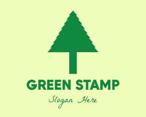 Green Simple Tree logo design